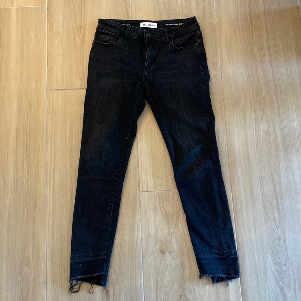 DL1961 Margaux Instasculpt Ankle Skinny jean in black, size 27